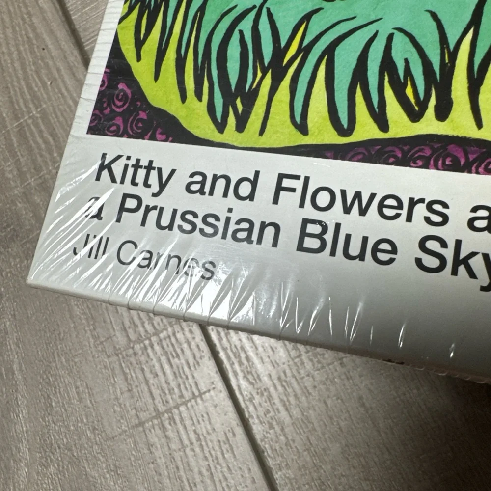 New Very Good Puzzle Kitty Cat and Flowers Jill‎ Carnes 1000 piece jigsaw puzzle